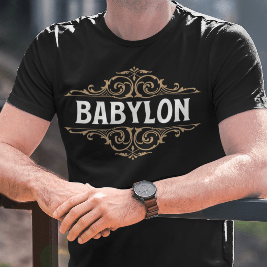Black / S Babylon - Mesopotamian History T-Shirt