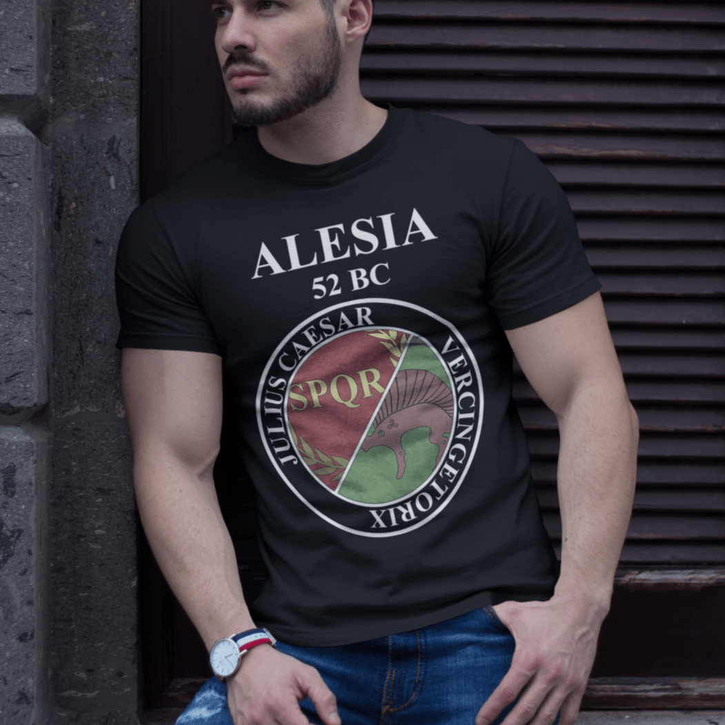 Black / S Battle of Alesia Rome vs Gaul T-Shirt