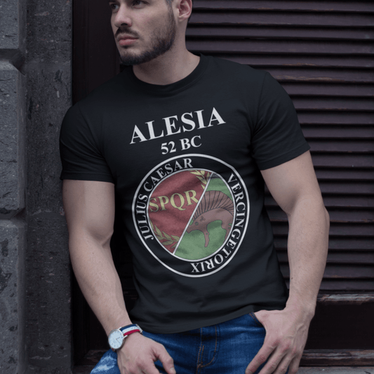 Black / S Battle of Alesia Rome vs Gaul T-Shirt