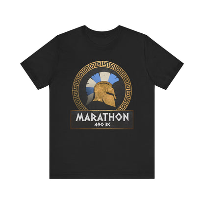 Black / S Battle of Marathon Athenian Hoplite T-Shirt