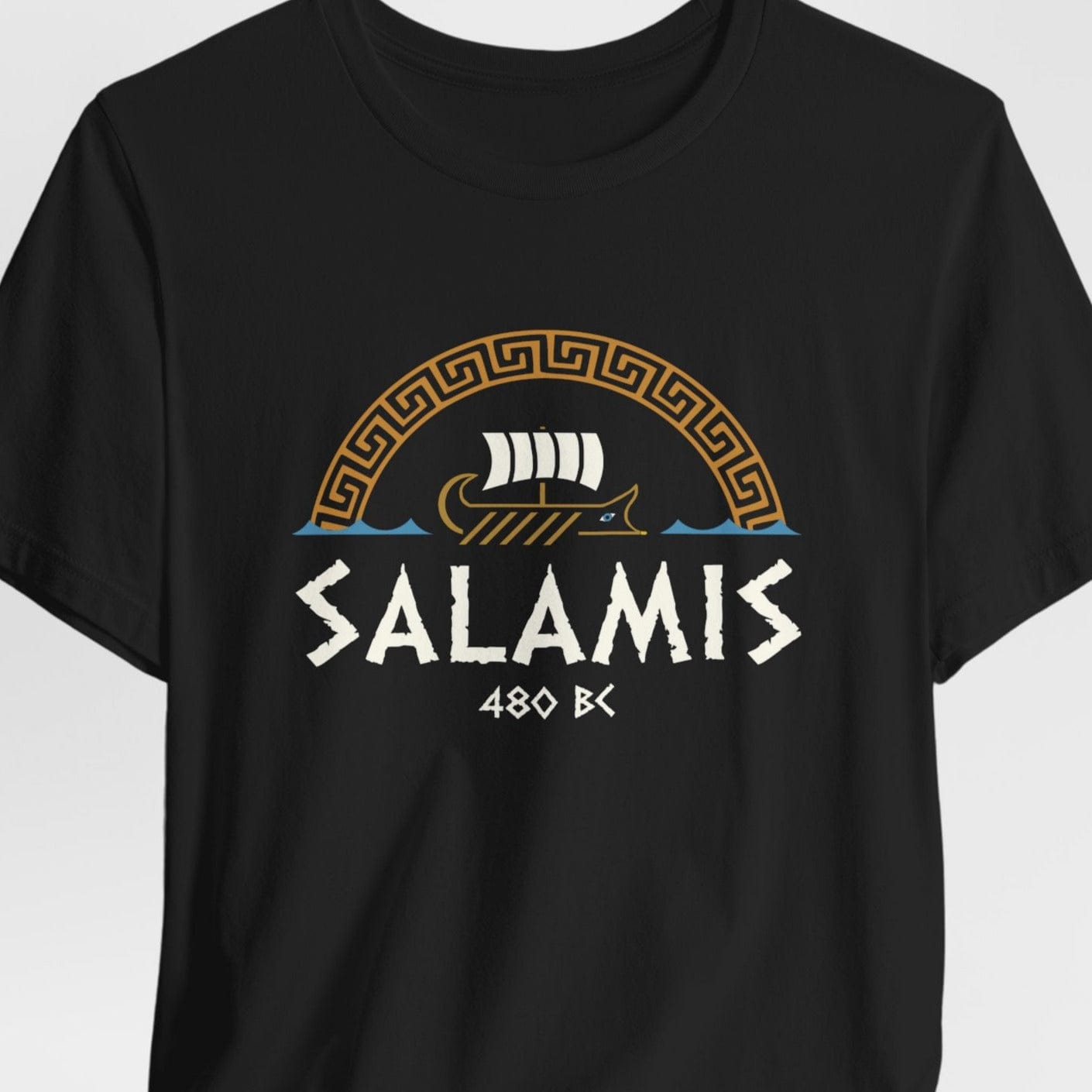 Black / S Battle of Salamis 480 BC T-Shirt