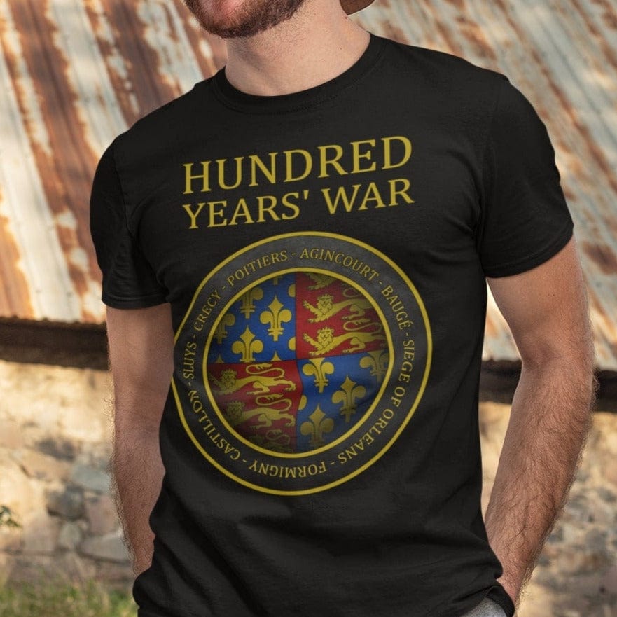Black / S Battles of the Hundred Years' War T-Shirt