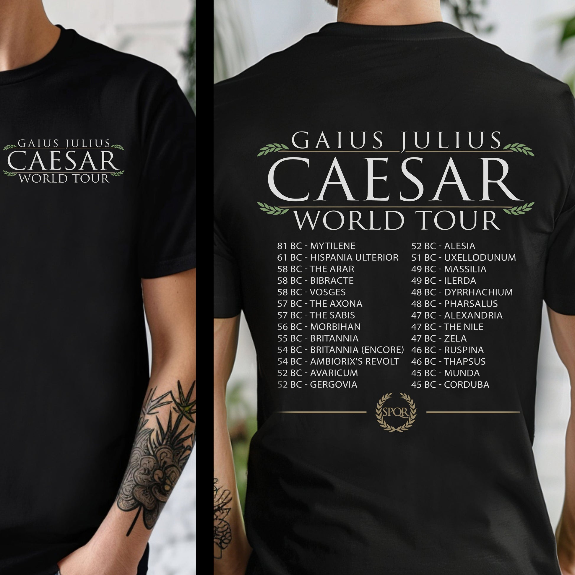 Black / S Caesar World Tour T-Shirt