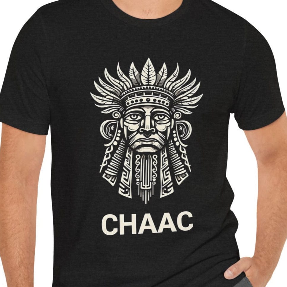 Black / S Chaac Mayan God of Storms T-Shirt