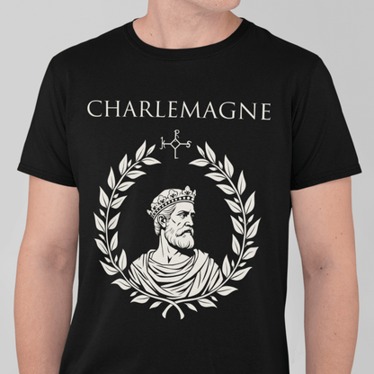 Black / S Charlemagne - King of the Franks - Carolingian Emperor Charlemagne T-shirt