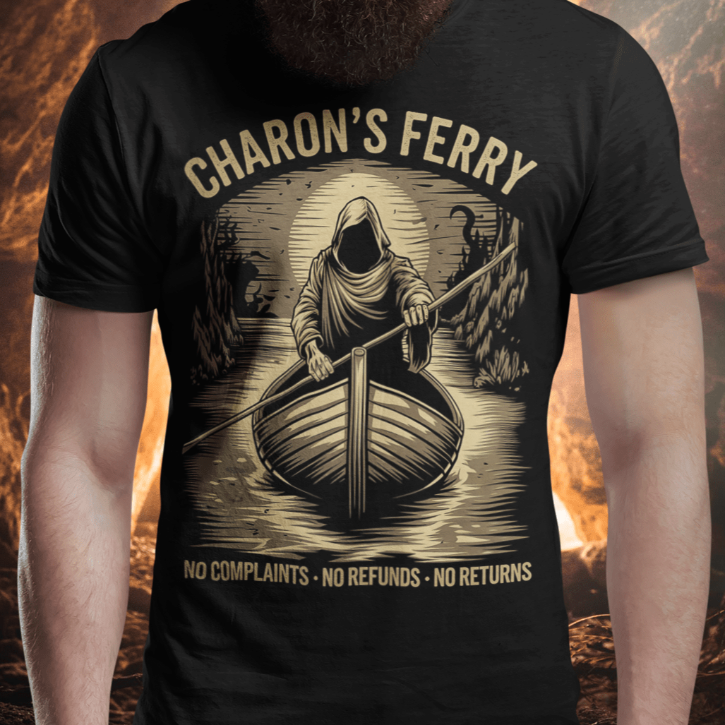 Black / S Charon's Ferry - Styx River Tours T-Shirt