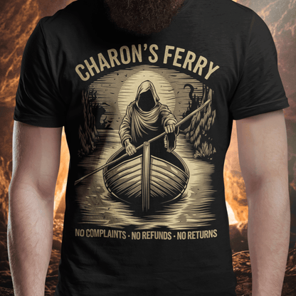 Black / S Charon's Ferry - Styx River Tours T-Shirt