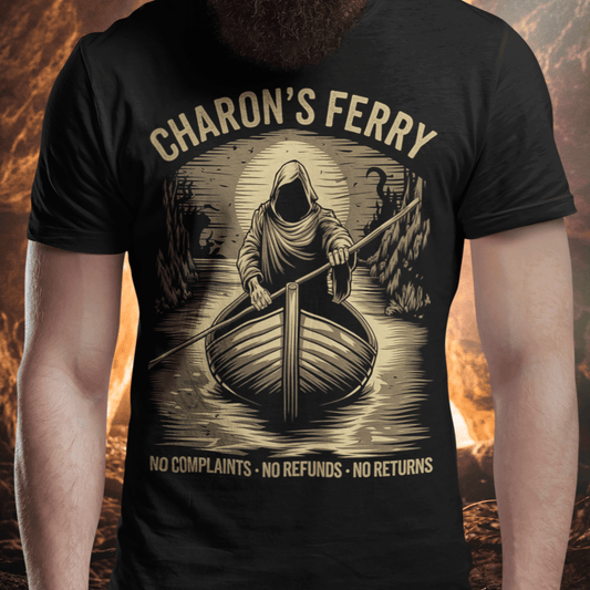 Black / S Charon's Ferry - Styx River Tours T-Shirt