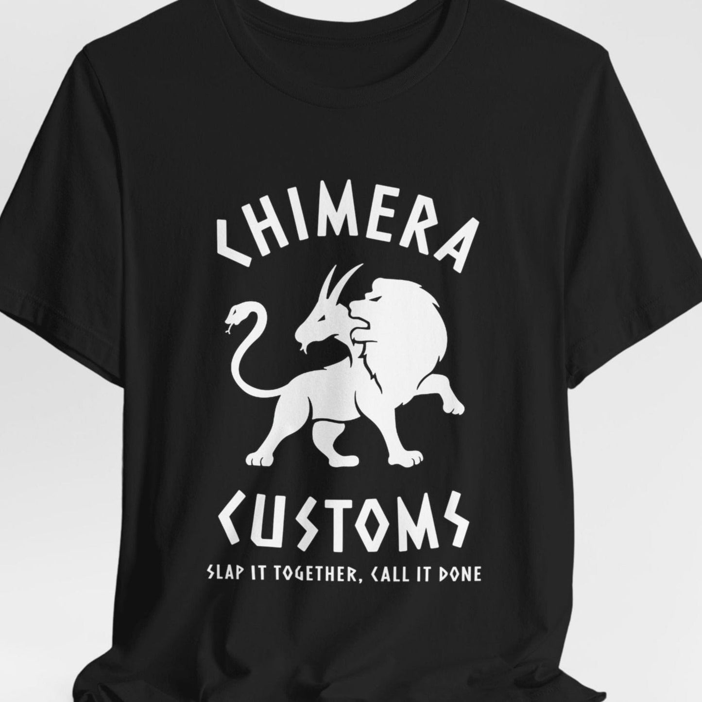 Black / S Chimera Customs - Funny Greek Mythology T-Shirt