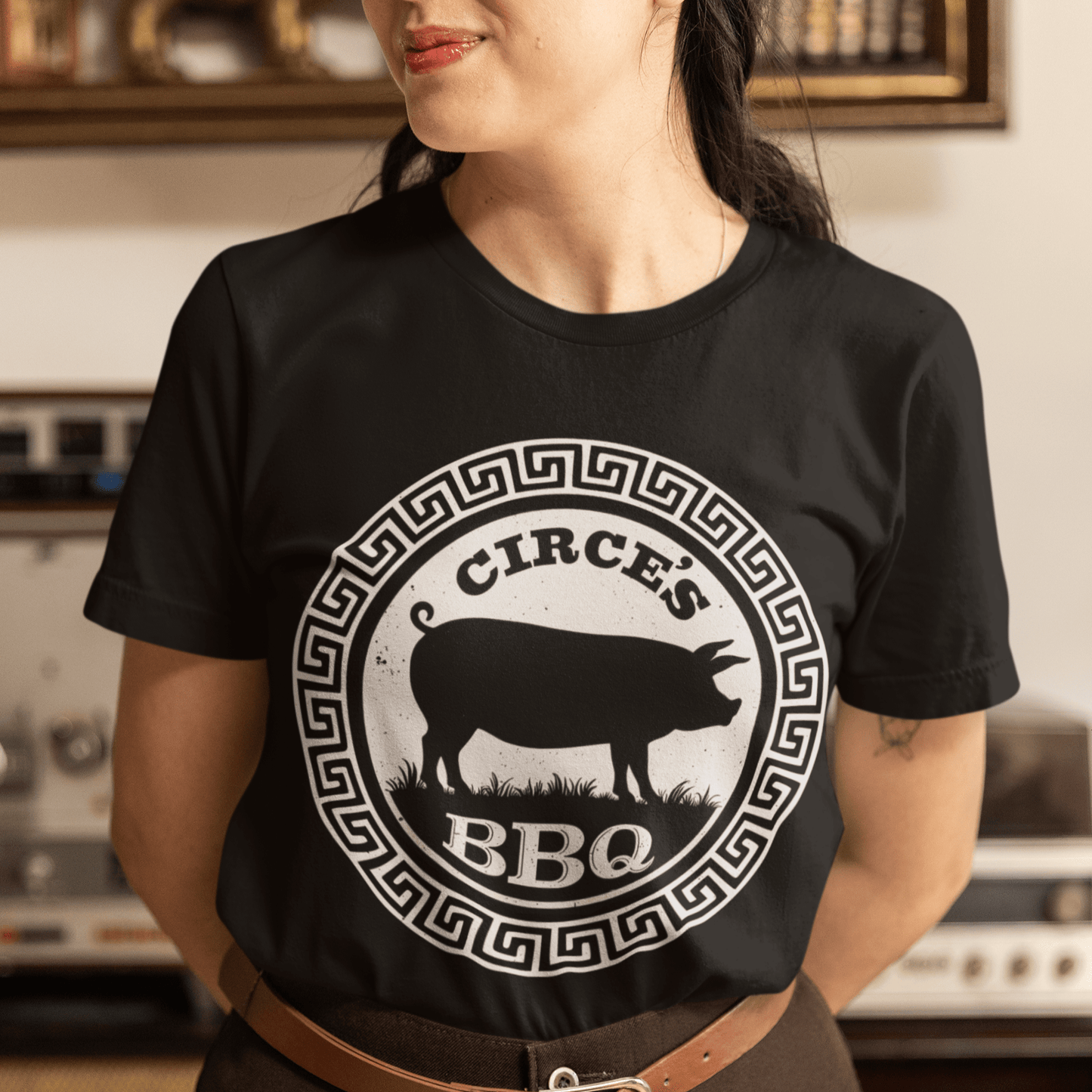 Black / S Circe's BBQ - Funny Odyssey T-Shirt