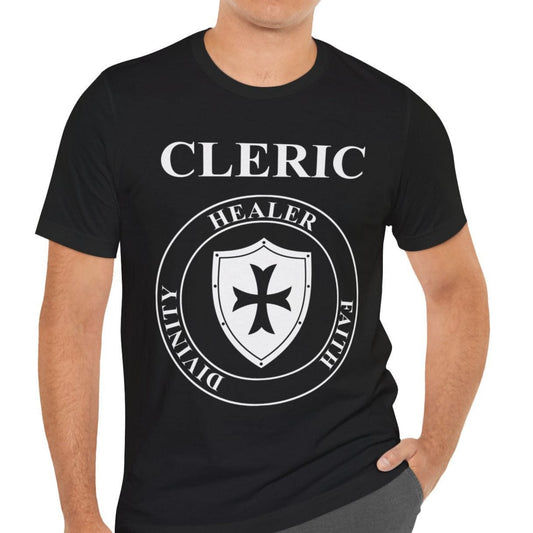 Black / S Cleric Holy Warrior T-Shirt