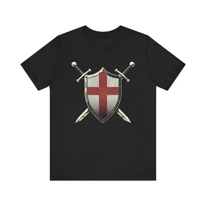 Black / S Crusader Shield T-Shirt