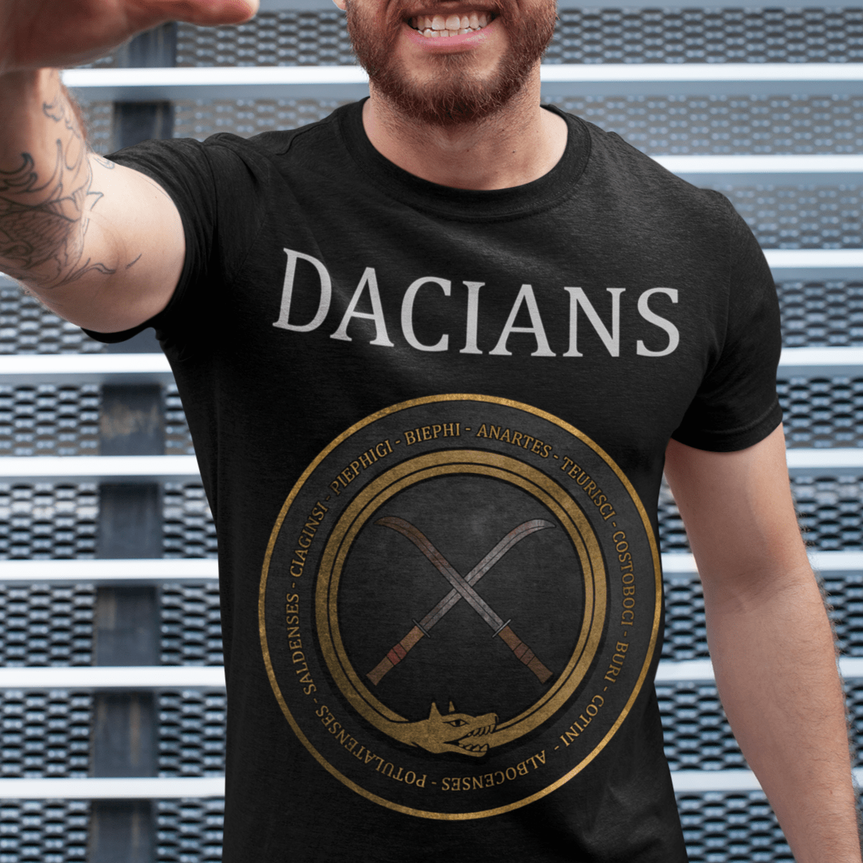 Black / S Dacia - Ancient Dacian Tribes T-Shirt