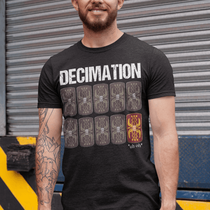 Black / S Decimation - Ancient Roman Army - Funny Roman History T-shirt