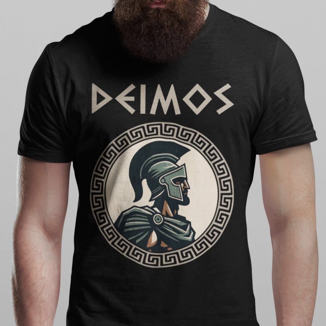 Black / S Deimos Greek God T-Shirt