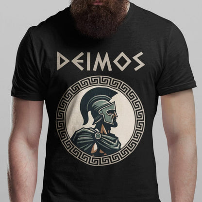 Black / S Deimos Greek God T-Shirt