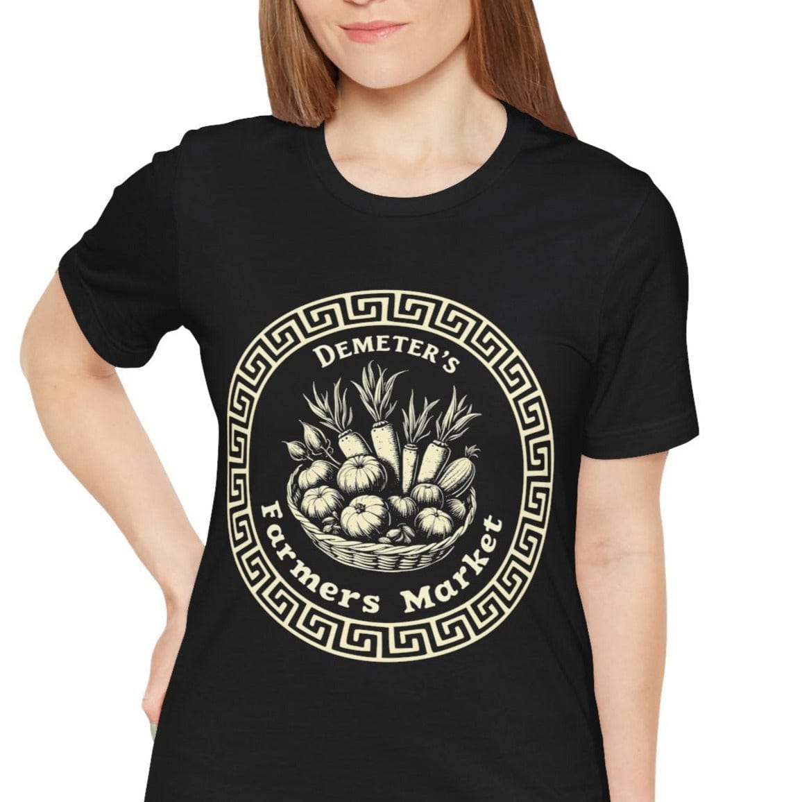 Black / S Demeter's Farmers Market - Funny Greek Mythology T-shirt