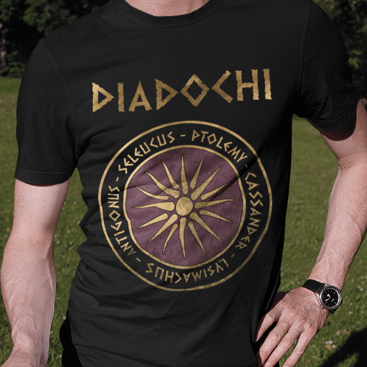 Black / S Diadochi Wars - Macedonian Successor Kingdoms T-Shirt