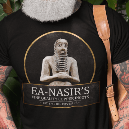 Black / S Ea-Nasir's Fine Quality Copper Ingots T-Shirt