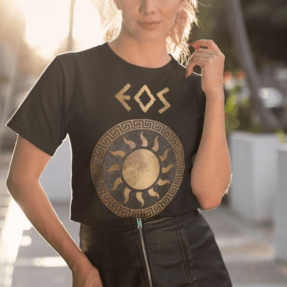 Black / S Eos Greek Goddess of the Dawn T-shirt