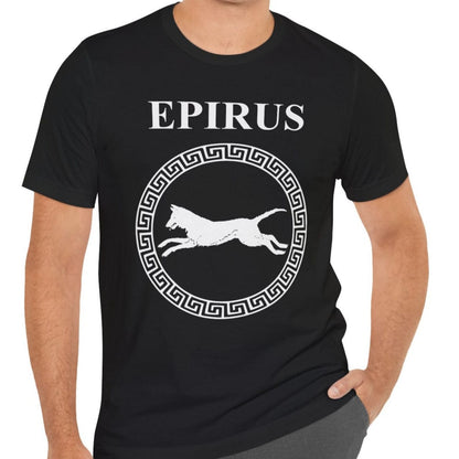 Black / S Epirus Ancient Greece Molossian Hound T-shirt