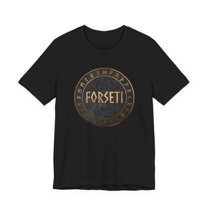Black / S Forseti Norse God T-Shirt
