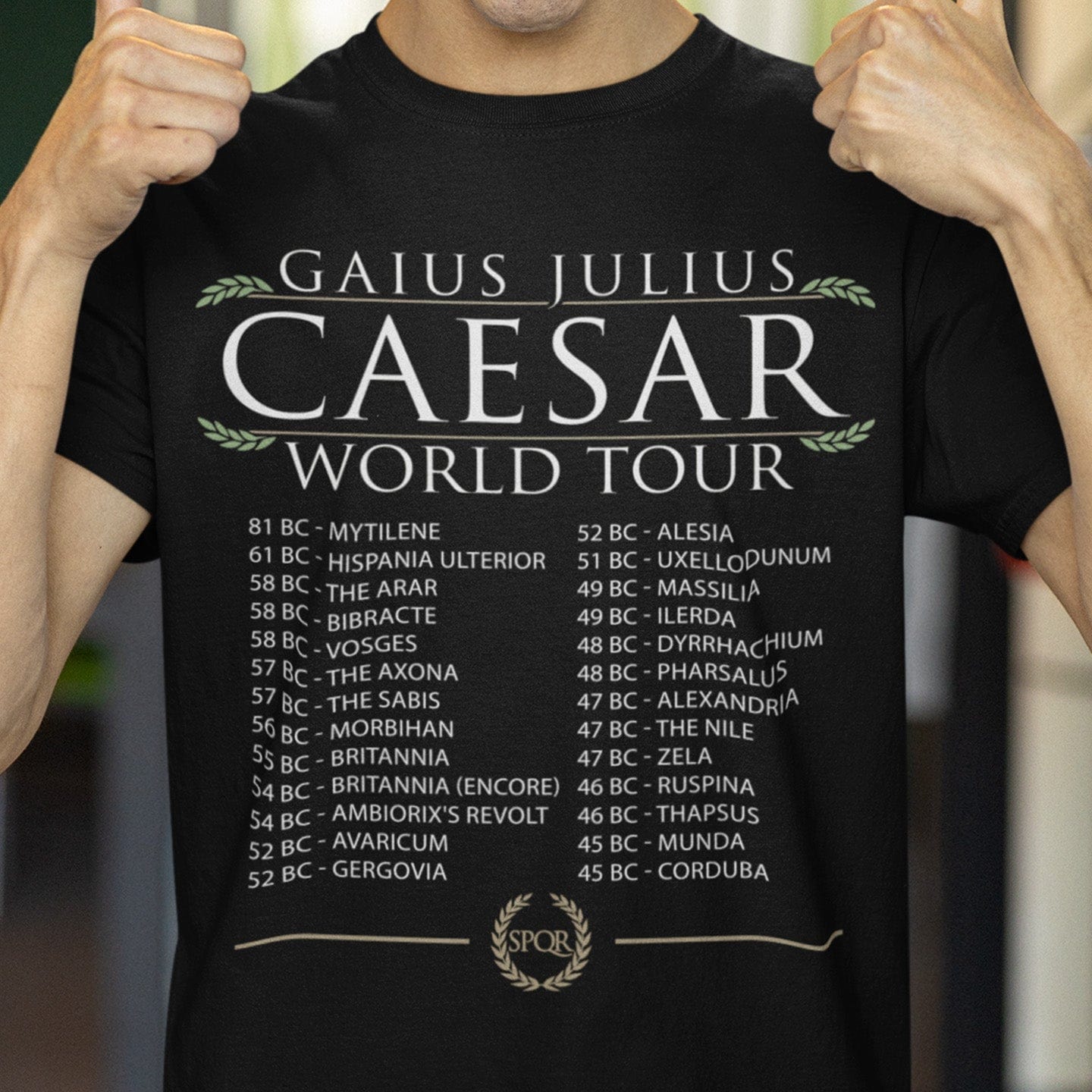 Black / S Gaius Julius Caesar World Tour T-Shirt