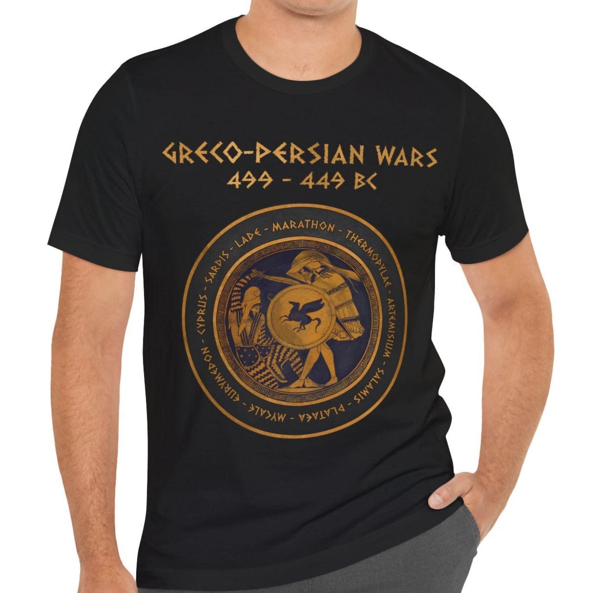 Black / S Greco-Persian Wars T-Shirt