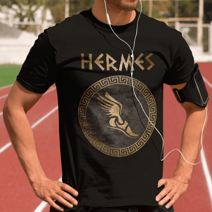 Black / S Greek God Hermes - Messenger of the Gods T-Shirt