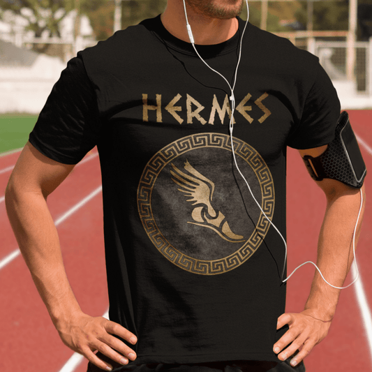 Black / S Greek God Hermes - Messenger of the Gods T-Shirt