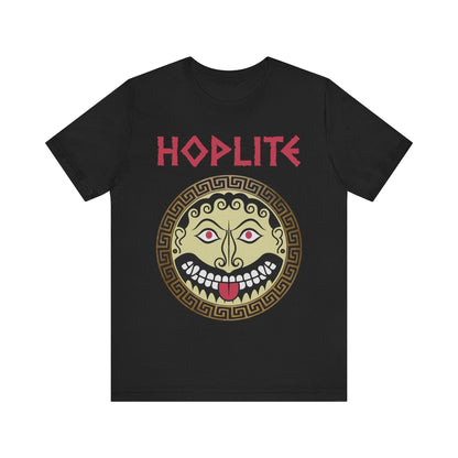 Black / S Greek Hoplite Gorgon Shield T-Shirt