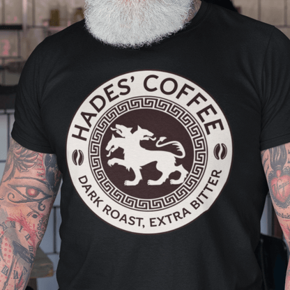 Black / S Hades Coffee - Cerberus Logo T-Shirt