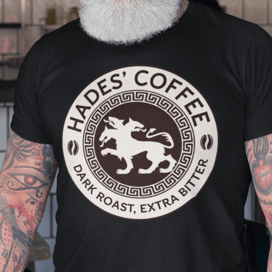 Black / S Hades Coffee - Cerberus Logo T-Shirt