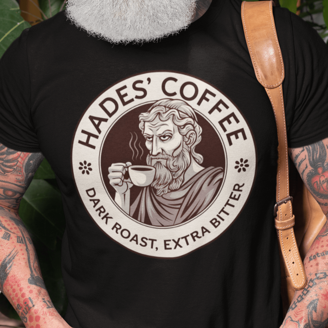 Black / S Hades Coffee - Funny Greek Mythology T-Shirt