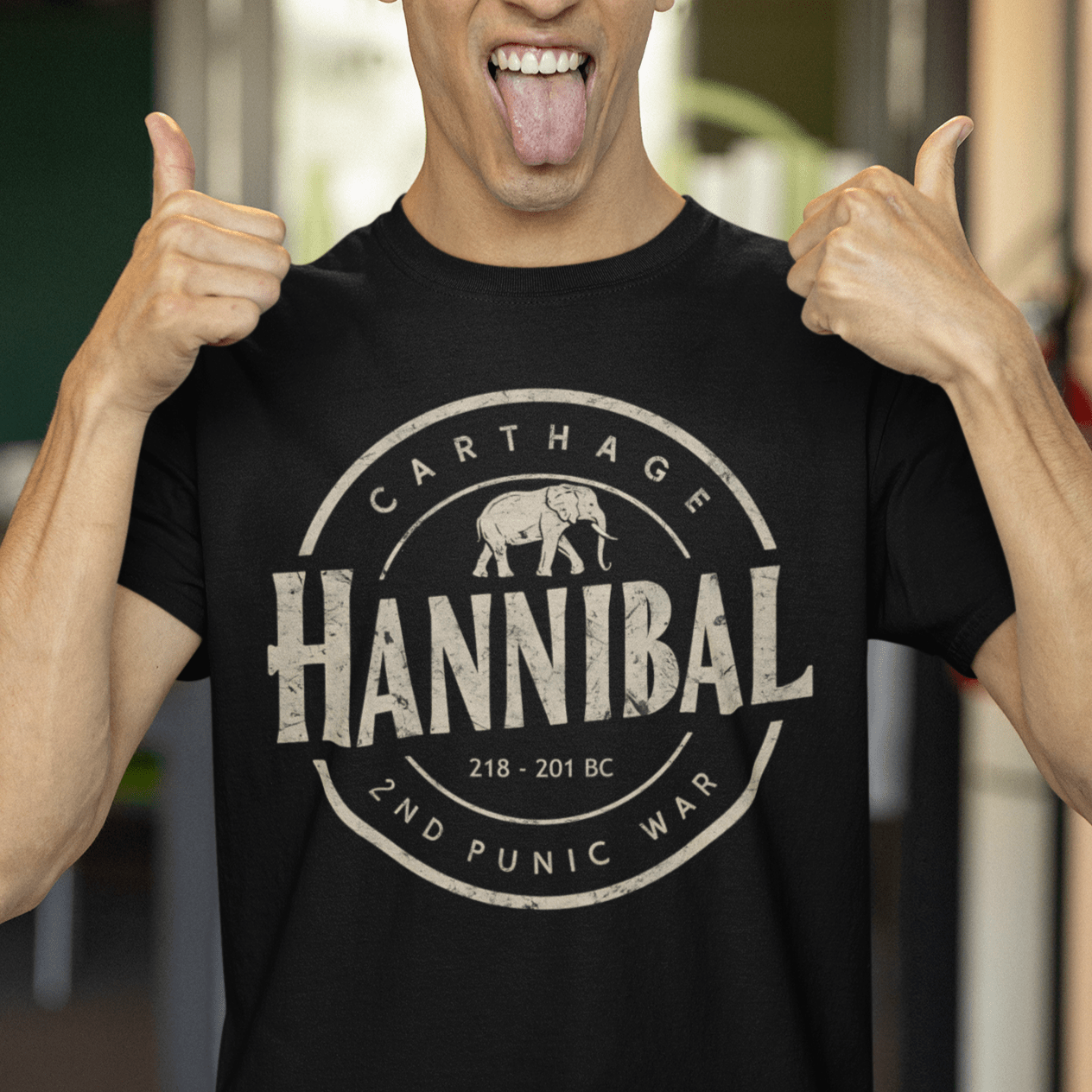 Black / S Hannibal Barca - Ancient Carthage - 2nd Punic War T-Shirt
