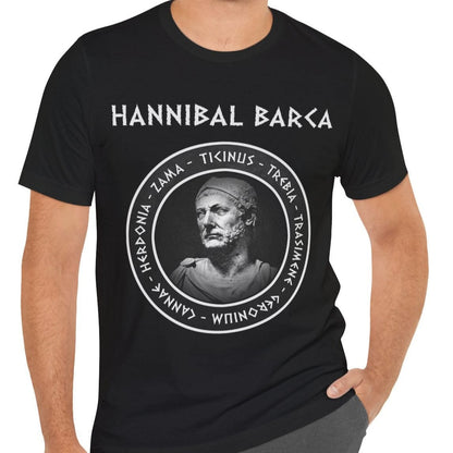 Black / S Hannibal Barca - Battles of the 2nd Punic War T-Shirt
