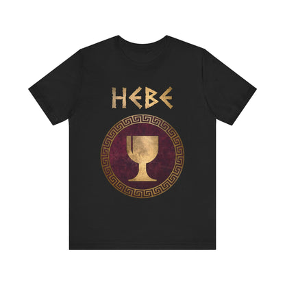 Black / S Hebe Greek Goddess T-Shirt