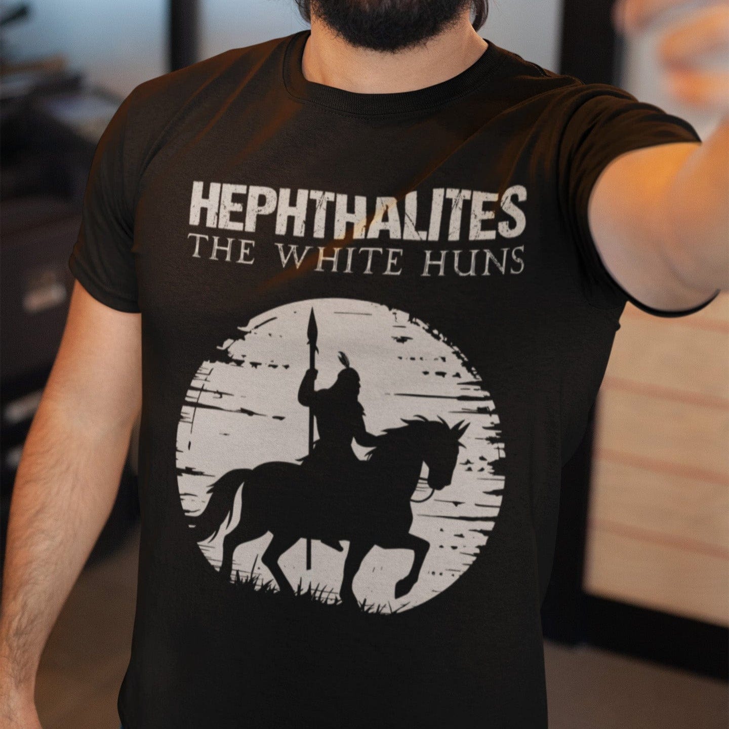 Black / S Hephthalites - The White Huns T-Shirt