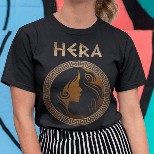 Black / S Hera Greek Goddess T-Shirt