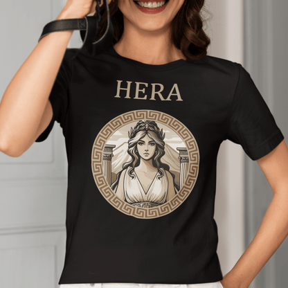 Black / S Hera Greek Goddess T-Shirt