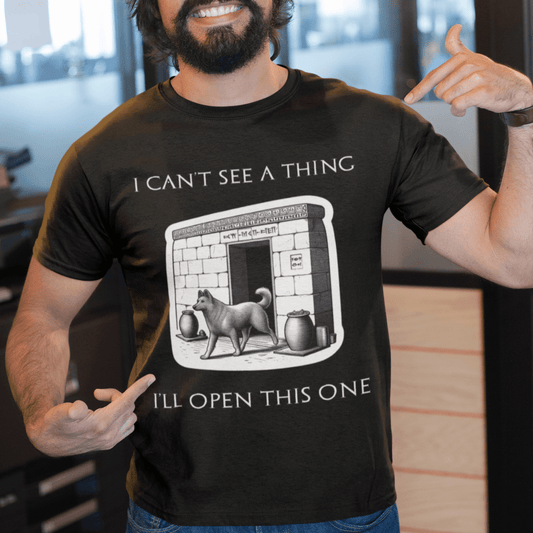 Black / S History's Oldest Bar Joke - Sumerian Dog Meme T-Shirt