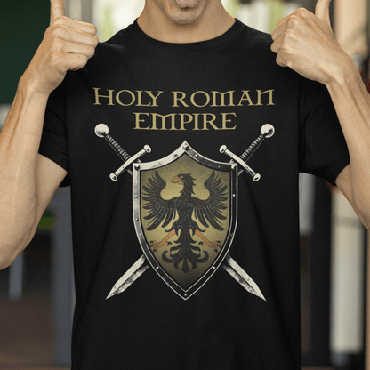 Black / S Holy Roman Empire Heraldry - Knight's Shield T-Shirt