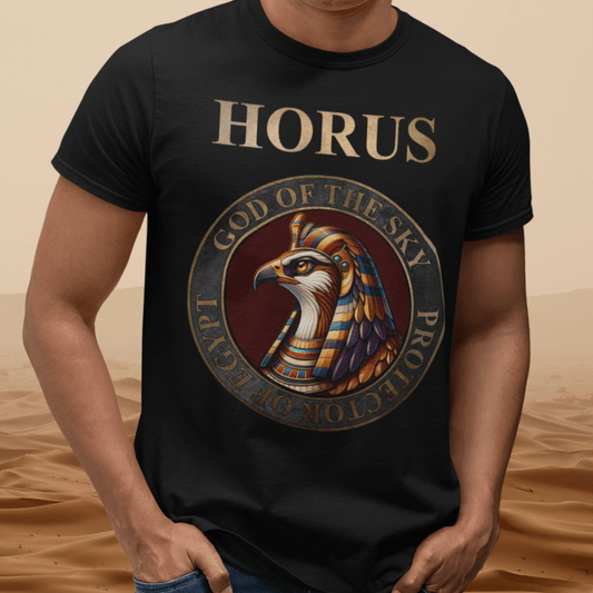 Black / S Horus Protector of Egypt T-Shirt