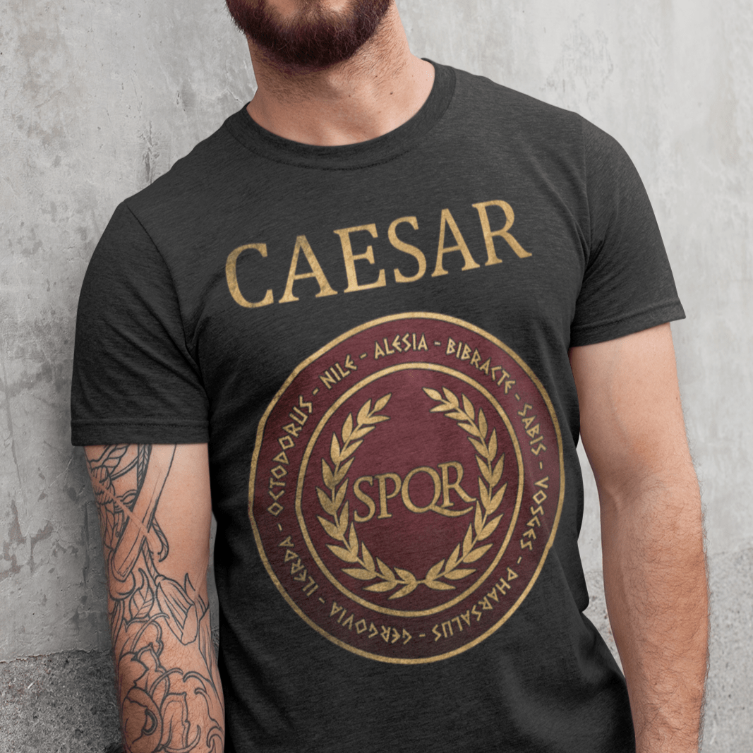 Black / S Julius Caesar Famous Battles T-Shirt