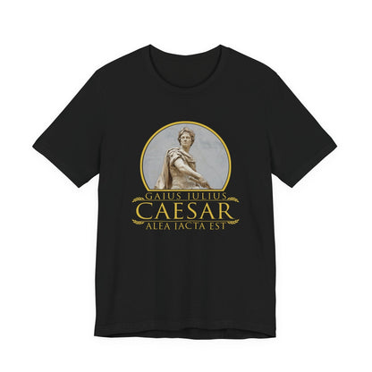Black / S Julius Caesar Quote Alea Iacta Est - The Die is Cast T-Shirt
