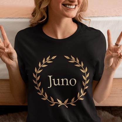 Black / S Juno Roman Goddess T-Shirt