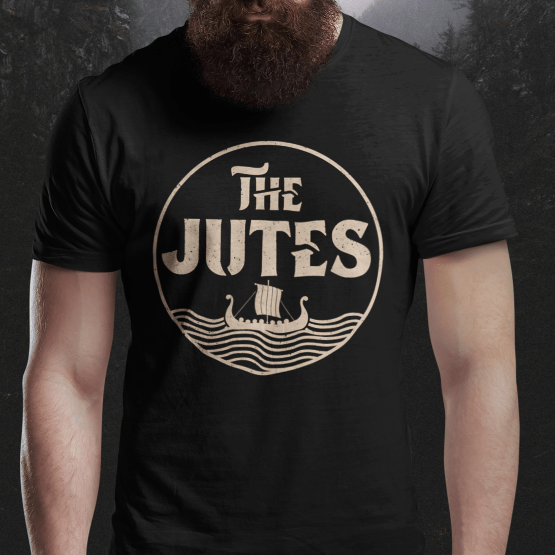 Black / S Jutes - Ancient Germanic Tribe T-Shirt