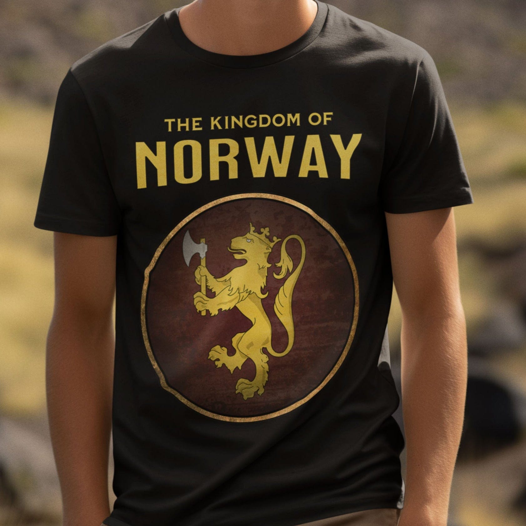 Black / S Kingdom of Norway Heraldry T-Shirt