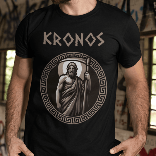 Black / S Kronos - Ancient Greek Titan - Greek Mythology T-shirt
