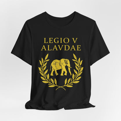 Black / S Legio V Alaudae - Roman Legion T-Shirt